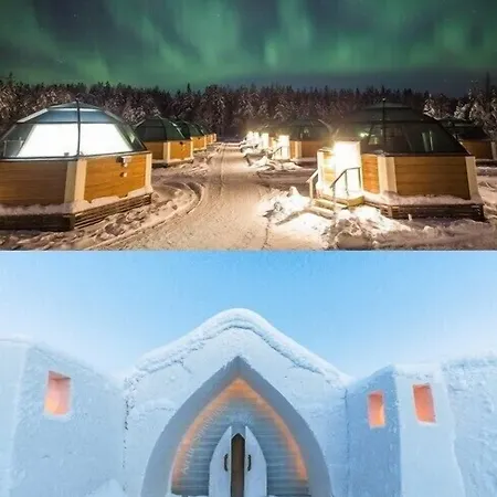 ホテル Arctic Snowhotel & Glass Igloos シニータ